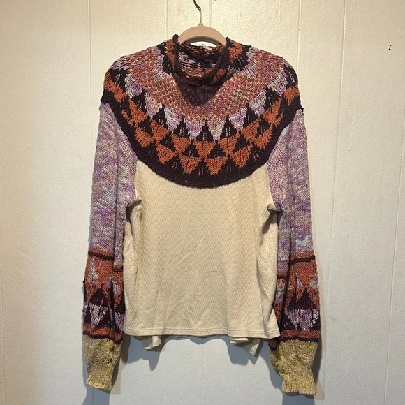 Free People Fair Isle sweater - Picture 1 of 6